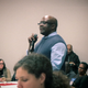 Frank Tuitt, professor at the University of Denver and organizer of the Making Black Lives Matter in Higher Education event, addresses the crowd of more than 250 people in Columbus, Ohio, on Nov. 9, 2016.
Andre Perry